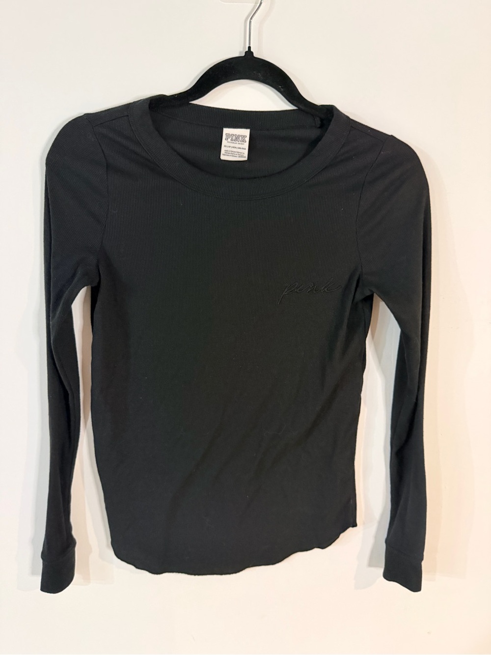 Victoria’s Secret PINK long sleeve black shirt